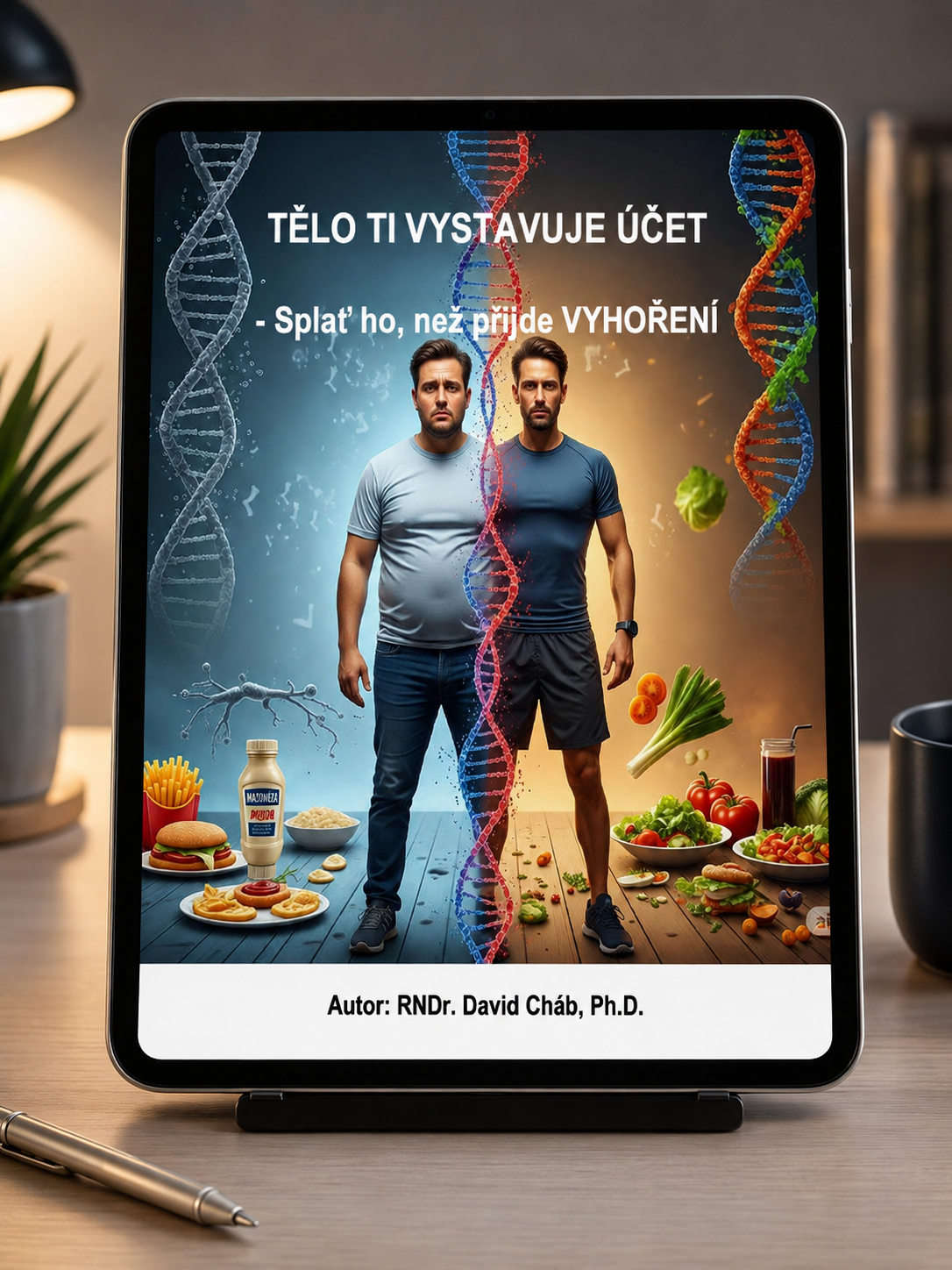 Mockup knihy TĚLO TI VYSTAVUJE ÚČET